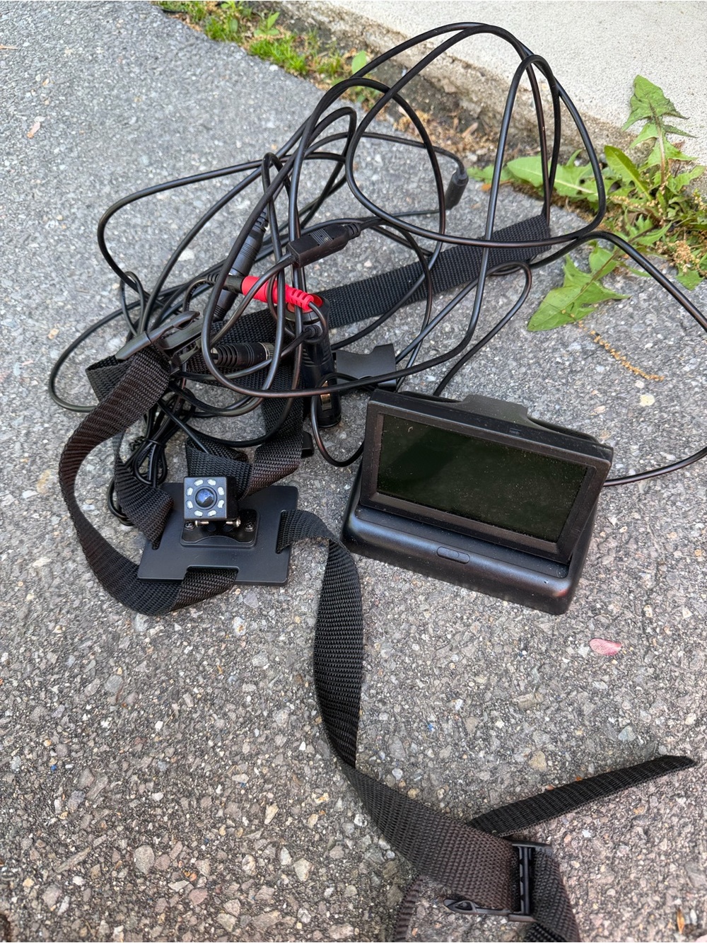 Compact Black DVR Camera Kit with Monitor